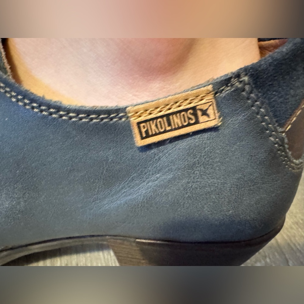 PIKOLINOS Blue Leather Lace-Up Ankle Booties - Picture 5 of 6